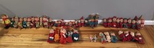 Vintage 1960s Christmas Knee Hugger Elf set of 47 Japan Ornaments  picture