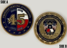 Atascocita Fire Department 45th Anniversary Challenge Coin 2#15 picture