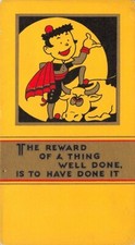 The Reward of a Thing Well Done is to have Done It Small Advertising Blotter picture