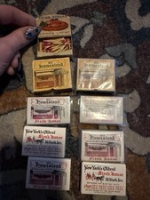 Vintage Old Homestead Steakhouse Matchbox Lot 8pc NYC Meatpacking Unstruck Full picture