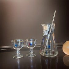 Vintage Mid Century Libby Atomic Jewels Glass Cocktail 4 Piece Set picture
