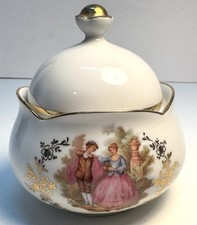 Vintage Kunst-Palette Regnitzlosau K&T Bavaria Sugar Bowl Germany picture