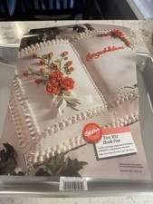 Vintage Wilton Two Mix Book Cake Pan 2105-2521 Large Open Book w/ Insert picture