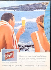 Schlitz Beer Original 1959 Vintage Print Ad Wall Art picture