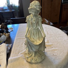 Vintage Universal Statuary  Girl holding skirt up in gathering position Chalkwar picture
