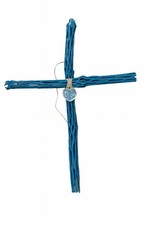 Artisan Handmade Cholla “Crystal Heart” Cross By Colorado  Artist - Norman Wyatt picture