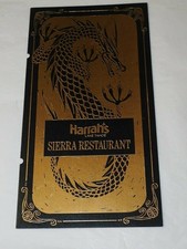 HARRAH'S Lake Tahoe SIERRA RESTAURANT Menu Cover picture