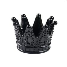 Ashtray Black Crown Glass Cigar Ashtray Smoking Accessory Cigar Tray Candle  picture