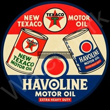 Texaco Havoline Oil Sign 11.75