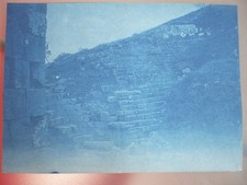 ORIGINAL PHOTO CYANOTYPE THEATRE DE DJEMILA ALGERIA picture