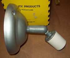 NOS Retro/Antq.  Vintage Swivel on canopy Porcelain socket metal  light fixture picture