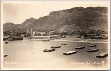 Vintage GUAYMAS, Sonora MEXICO Real Photo RPPC Postcard Aerial Waterfront View picture