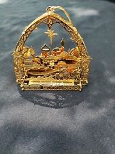 Danbury Mint 23 KT Gold-plated 2000 Annual Ornament Bethlehem Mint Condition picture