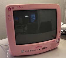 2003 Pink Hello Kitty Vintage TV no Remote (TV STOP WORKING READ DESCRIPTION) picture