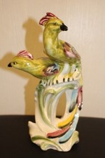 VINTAGE DOUBLE BIRD OF PARADISE MADDUX CALIFORNIA FIGURINE 9 1/2