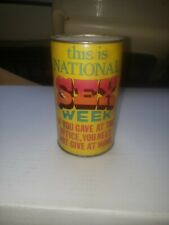 Vintage NATIONAL SEX WEEK 1976 Novelty Donation Coin Can Bank picture