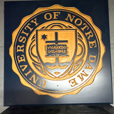 University of Notre Dame Seal Plaque Wall Hanging Engraved Approx. 13x13 inches picture