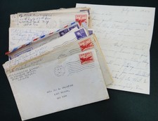 1950s vintage 25 SOLDIER LETTERS east branch ny EARL VALENTINE mother INA picture