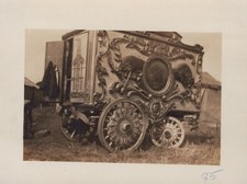 Hagenbeck-Wallace Circus Elk Buffalo Tableau Wagon 1923 - Original Photo picture