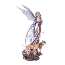 FAIRY WITH WOLVES - 11 INCH picture