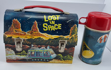 Vintage 1967 Thermos Brand Lost In Space Lunchbox with Thermos Excellent++++ T9 picture