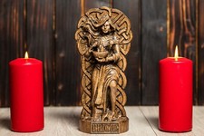 Brigid Statue Celtic Mythology Brigid Statuette Brigid goddess Brigit Irish gods picture
