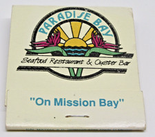 Paradise Bay Restaurant San Diego California Mission Bay FULL Matchbook  picture