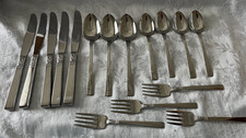 Oneida Ltd Wm A Rogers Northland Stainless, Knives, Spoons, Forks 16 Pieces picture
