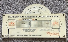 c1925 International Resistors Co Rotating Dial Color Code Ad Chart IRC picture