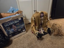 Gemmy Spirit Halloween Store Scarecrow retired animatronic Sound Rare 2006 W Box picture
