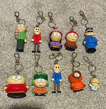 Vintage 1998 South Park Figurine Keychain Lot of 10 picture