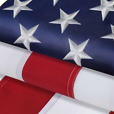 American Flag 4x6 US Flag Heavy Duty Outdoor Made in USA Embroidered Stars Sewn picture