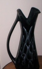Vintage Royal Haeger Pitcher Vase Black & White 16