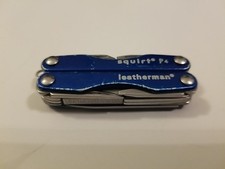 Leatherman Blue Squirt P4 Knife Awl Screwdrivers Pliers Opener Awl picture