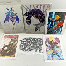 Anime Comic Artists Alley Convention Art Prints - TMNT Venom Morrigan Mega Man + picture