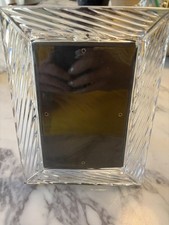 Marquis by Waterford Rainfall Lead Crystal 4”x6” Picture Frame Freestand Germany picture