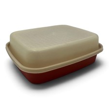 Vintage Tupperware Large Season N Serve Meat Marinade BOTTOM 1294-8 Paprika  picture