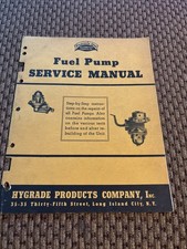 1940 Hygrade Line Long Island City NY Fuel Pump Service Manual picture