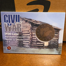 2022 Historic Autographs Civil War 1830 Cent Lincoln Moves to Illinois Coin picture