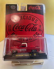 Coca-Cola M2 Machines 1973 Chevrolet Cheyenne 10 Pickup Diecast Red/White picture