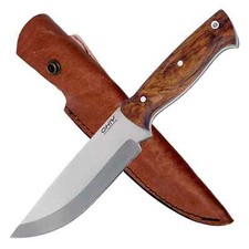 OHIY Handmade Bushcraft Knife 4116 German Steel 5in Blade Genuine Leather Sheath picture