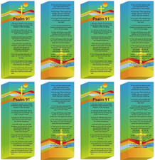 Bible Bookmarks Psalm 91 120 Christian Scripture Reading Gift picture