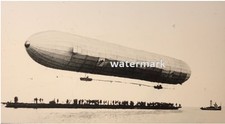 1900 First Zeppelin Flight / Glass Slide Photo picture