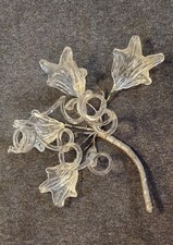 Antique Murano Glass Bud Vases Leaf Decor picture