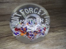 Lucite Mother's day paperweight MCM