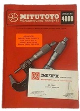 Mitutoyo Measuring Instruments Catalog No. 4000 1979 Vintage Paperback  picture