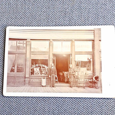 Original Cabinet Card Joseph Workman Furniture Storefront Walsenburg Colorado picture