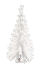 3FT White Hanging Wall Christmas Tree Classic White Tinsel Tree Hangs on Wall picture
