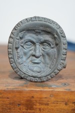 Antique Stove Finial Cast Iron Ashtray Steel Stove Co. Cigar Vintage Face man picture