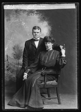 Photo:J. Owen Portrait of Man and Woman Studio Photograph 1901-1903 picture